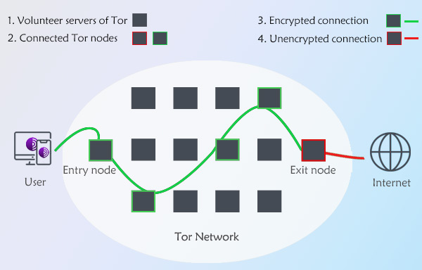 workflow of Tor browser