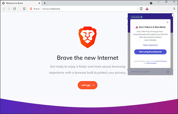 Brave private browser