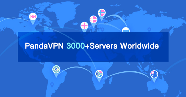 PandaVPN offers over 3,000 servers