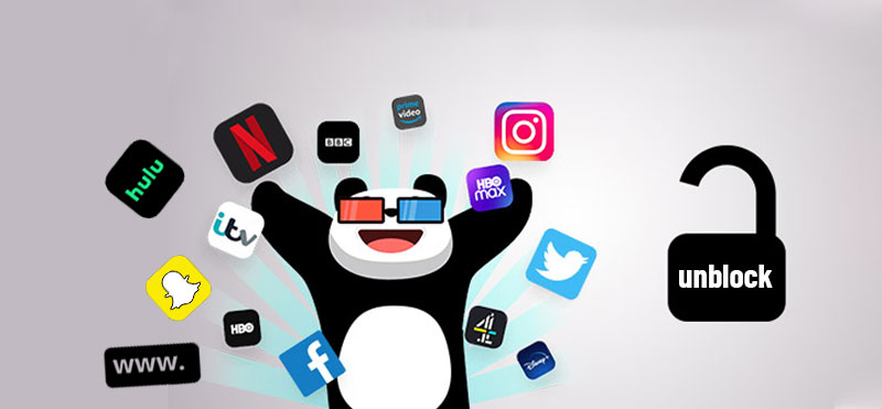 Unblock sites/apps/games with PandaVPN