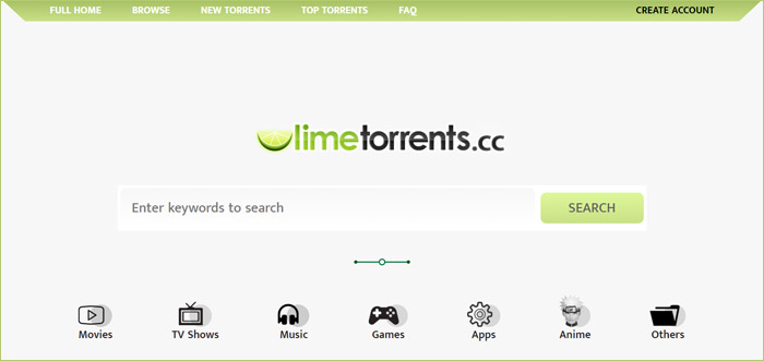 Κορυφαίες τοποθεσίες torrent - limetorrents