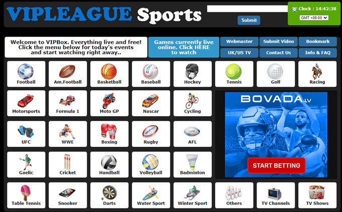 VIPLeague 2023 - Watch Live Sports Online for Free - News Bugz