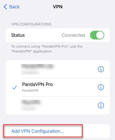 Add VPN to iPhone