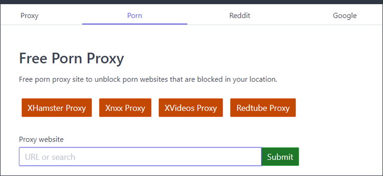 free porn proxy