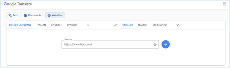 Google Translate for banned website
