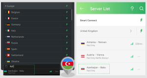 Get Azerbaijan VPN to Unblock App/Site or Have Azerbaijan IP