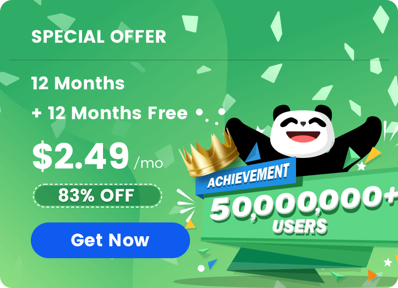 Time-limited sale of PandaVPN